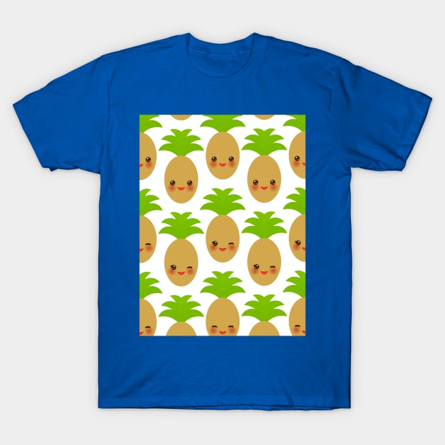 Cute Pineapple T-Shirt by EkaterinaP